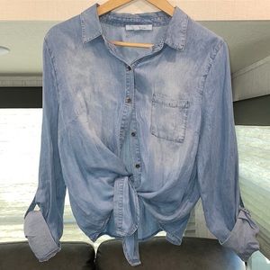 Jean shirt/ cover up